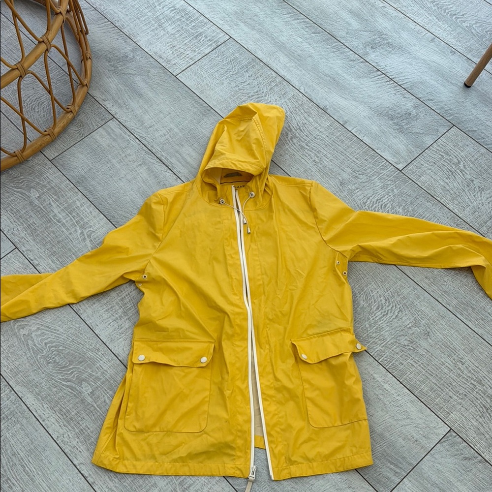 Cole Haan Yellow Hooded Jacket